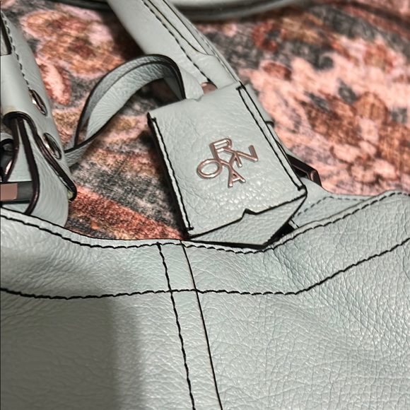 Stylish Blue Leather Bag - Picture 2 of 6